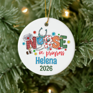 Personalisierter CNA, zertifizierter Krankenpflege Keramik Ornament