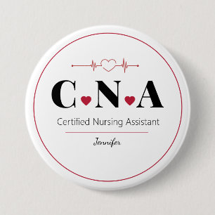 PERSONALISIERTER CNA-zertifizierter Krankenpfleger Button