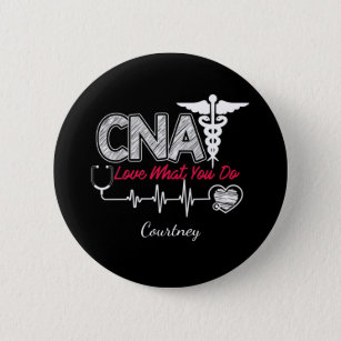 Personalisierter CNA-zertifizierter Krankenpfleger Button