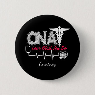 Personalisierter CNA-zertifizierter Krankenpfleger Button