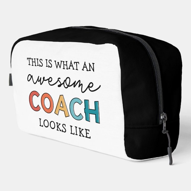 Personalisierter Coach Funny Phantastisch Coach Waschbeutel (Rechte Ecke)