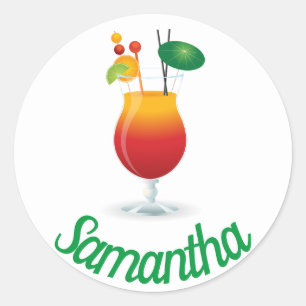 Personalisierter Cocktail-Aufkleber/Siegel Runder Aufkleber