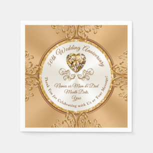 Personalisierter Cocktail Napkins zum 50-jährigen  Serviette