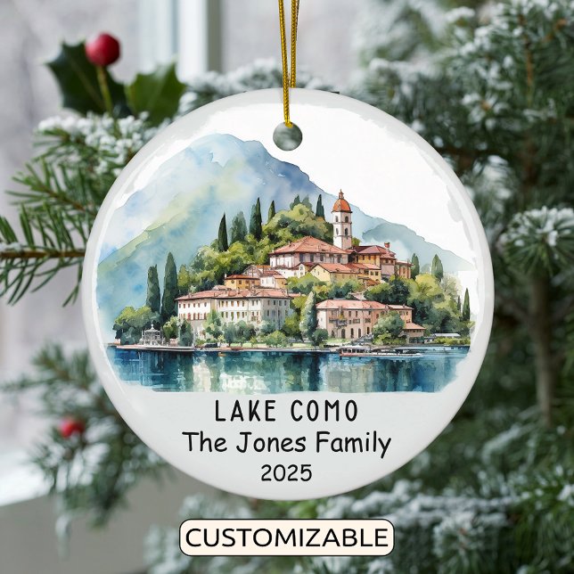 Personalisierter Comer See Ornament, Italien Keramik Ornament (Von Creator hochgeladen)