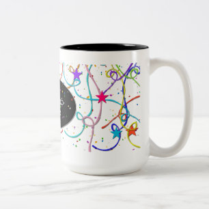 Personalisierter Confetti und Zweifarbige Tasse