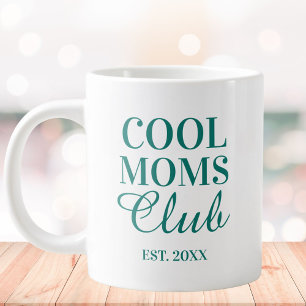 Personalisierter Cool Mom Club Zitat Muttertag Jumbo-Tasse