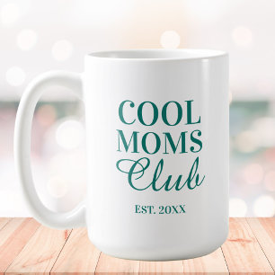 Personalisierter Cool Mom Club Zitat Muttertag Kaffeetasse