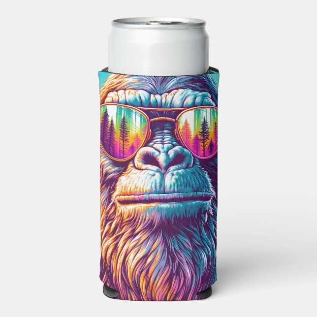 Personalisierter Cooler Bigfoot in Angesagter Sonn Selters Dosenkühler (Seltzer Vorderseite)
