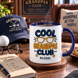 Personalisierter Cooler Opa Club Gegr. Jahr Tasse
