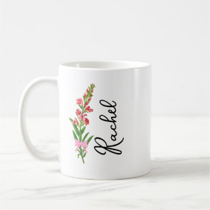 Personalisierter Coquette Birth Blume Tasse, Custo Kaffeetasse