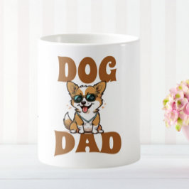 Personalisierter Corgi Dog Vater Benutzerdefiniert Kaffeetasse