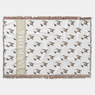 Personalisierter Corgi (Schwarzköpfiger Tricolor) Decke