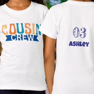 Personalisierter Cousin-Crew Sommer-Familienurlaub T-Shirt