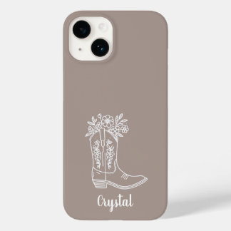 Personalisierter Cowgirl-Koffer Case-Mate iPhone 14 Hülle