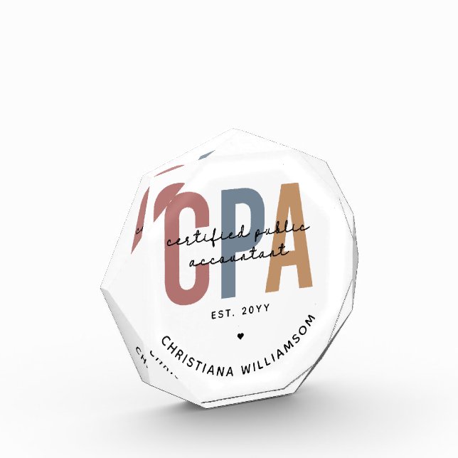 Personalisierter CPA-zertifizierter öffentlicher W Fotoblock (Links)