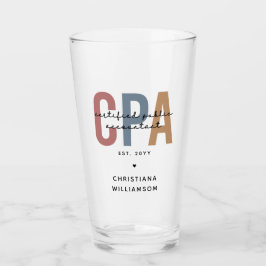 Personalisierter CPA-zertifizierter öffentlicher W Glas