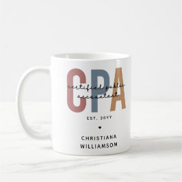 Personalisierter CPA-zertifizierter öffentlicher W Kaffeetasse
