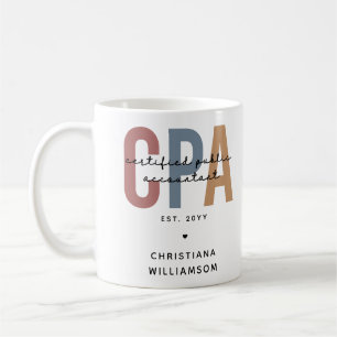 Personalisierter CPA-zertifizierter öffentlicher W Kaffeetasse