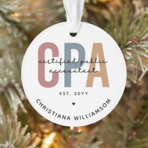 Personalisierter CPA-zertifizierter öffentlicher W Ornament