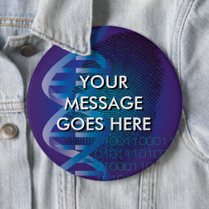 Personalisierter CSI-DNA-Fingerabdruck Button