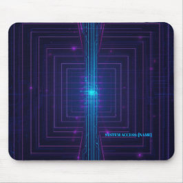 Personalisierter Cyberpunk-Systemzugang Neon Mousepad