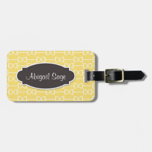 Personalisierter D Ring Schlangenhammer gelb Gepäckanhänger