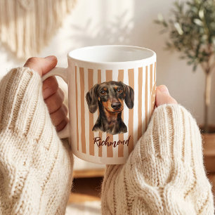 Personalisierter Dachshund Geschenk für Sausage Kaffeetasse