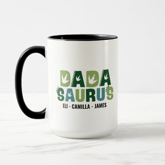 Personalisierter Dadasaurus-Becher, individueller  Tasse (Links)