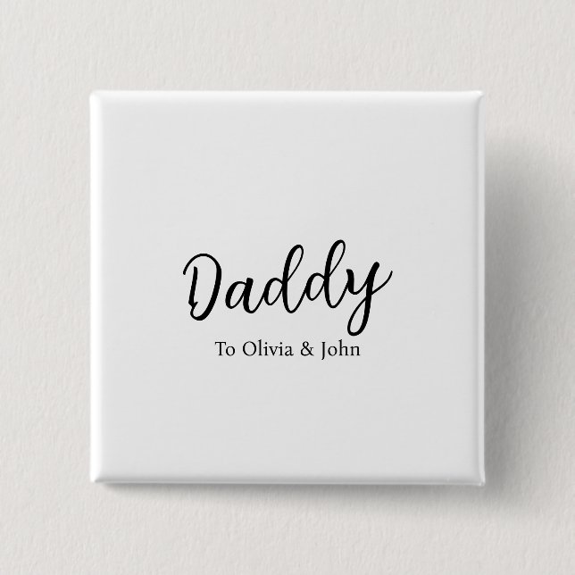 Personalisierter Daddy Button (Vorderseite)
