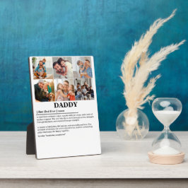 Personalisierter Daddy Definition 6 FotoCollage Fotoplatte