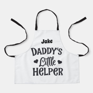 Personalisierter Daddys kleiner Helfer Schürze