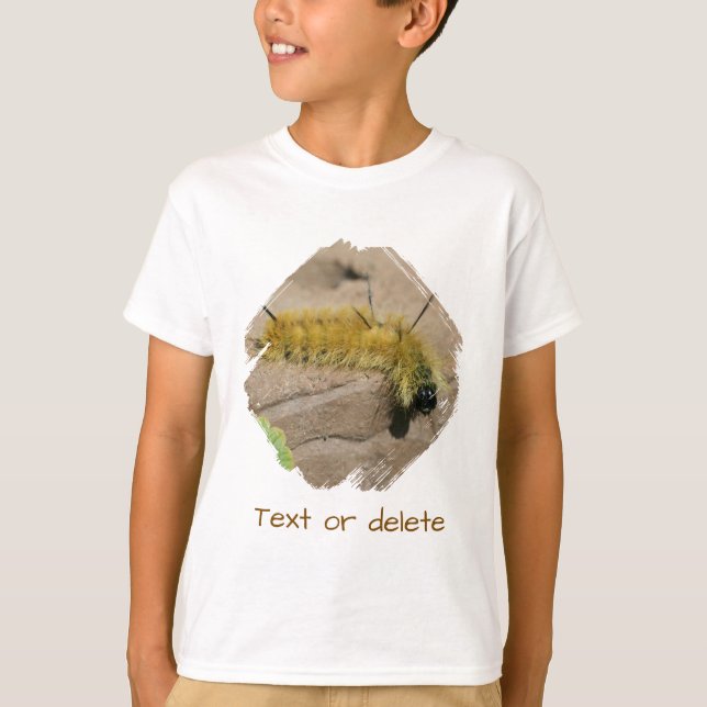 Personalisierter Dagger Moth Caterpillar Käfer T-Shirt (Vorderseite)