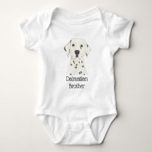 Personalisierter Dalmatiner Hund Baby Strampler