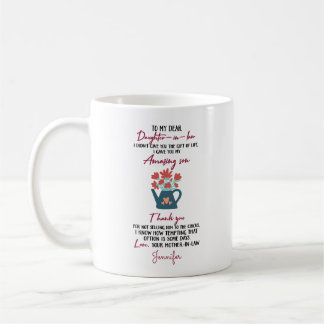 Personalisierter Dank an die Tochter Jura Kaffee-T Kaffeetasse
