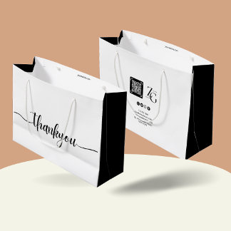 Personalisierter Dank für das Logo-Geschäft Große Geschenktüte