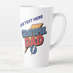 Personalisierter dankbarer Dad Superheld Milchtasse
