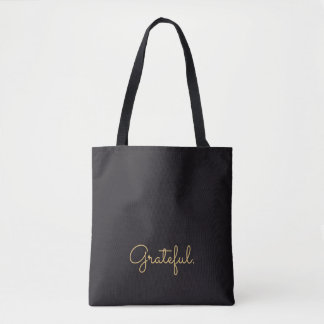 Personalisierter Dankbarer Schwarz-Gold-Script-Dan