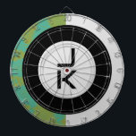 Personalisierter Dartboard Dartscheibe<br><div class="desc">Hier ist ein lustiger Weg,  Ihren persönlichen Stil auszudrücken. Design bietet einen modernen und eleganten Look. Sie können Ihre eigenen Briefe auswählen. Verwenden Sie die Vorlage zum Personalisieren.</div>