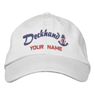 Personalisierter Deckhand-Rettungsanker mit Ihrem Bestickte Baseballkappe