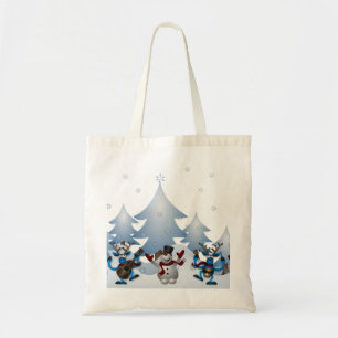 Personalisierter dekorativer Weihnachts-Schneemann Tragetasche
