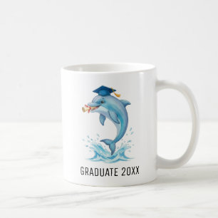 Personalisierter Delfin-Abschluss Kaffeetasse