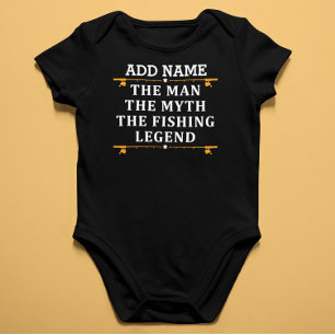 Personalisierter Der Mann Der Mythos Die Fischlege Baby Strampler