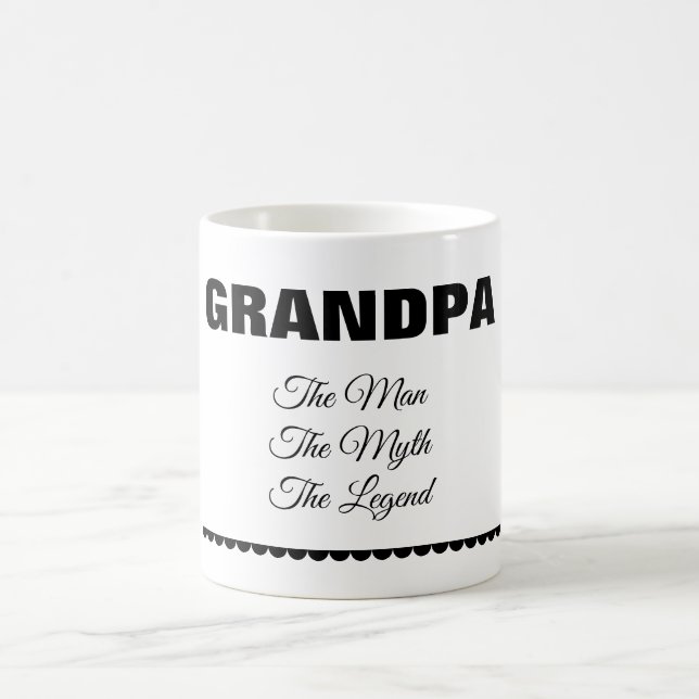 Personalisierter „Der Mann Der Mythos Die Legende“ Kaffeetasse (Mittel)