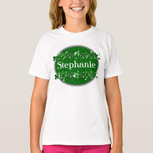 Personalisierter des St Patrick des Namensmädchens T-Shirt