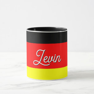 Personalisierter deutscher Flaggenkombo Tasse