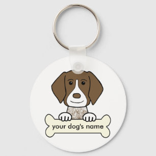 Personalisierter deutscher Kurzzeiger Schlüsselanhänger