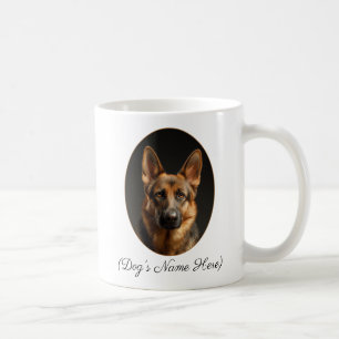 Personalisierter Deutscher Schäferhund an meiner S Kaffeetasse