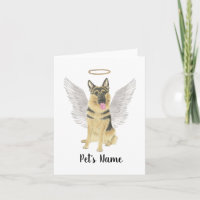 Personalisierter deutscher Schäferhund Beileid Ber