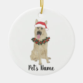 Personalisierter deutscher Schäferhund (Black & Ta Keramik Ornament