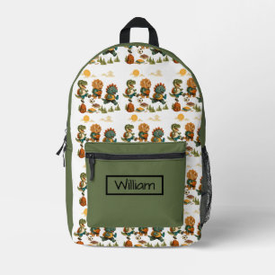 Personalisierter Dino-Mite-Athlet Bedruckter Rucksack
